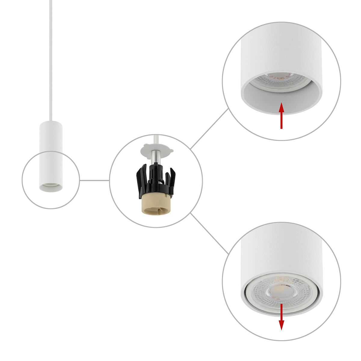 SUSPENDED LAMP FOURTY S Detail 4