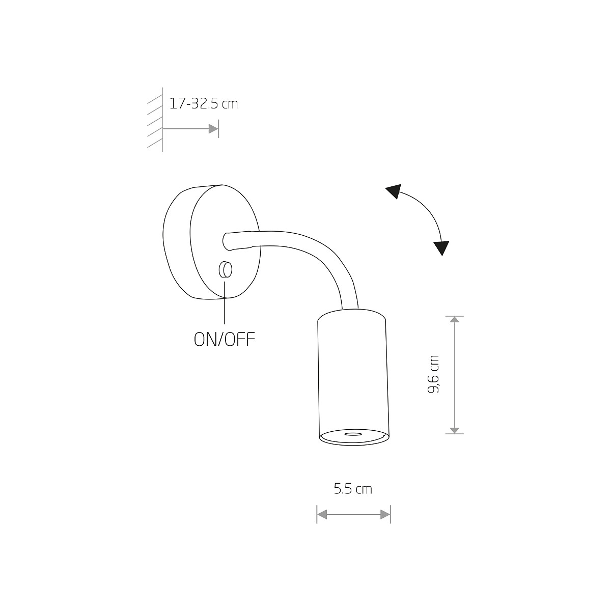 ADJUSTABLE WALL LAMP EYE FLEX S Detail 2