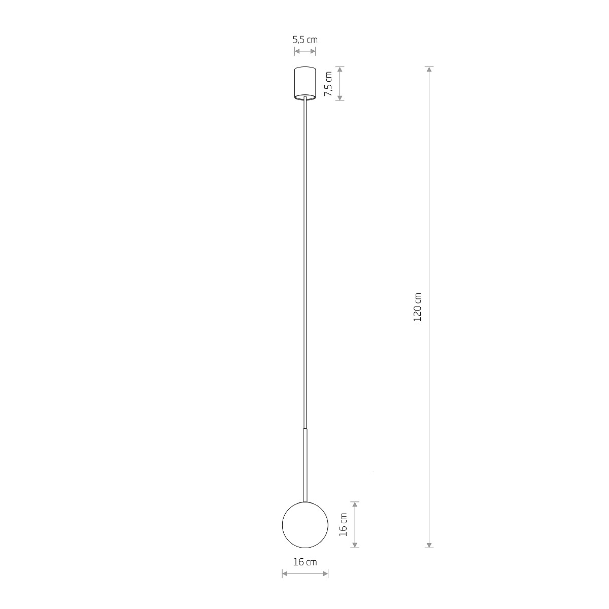 SUSPENDED LAMP KARO I L Detail 2