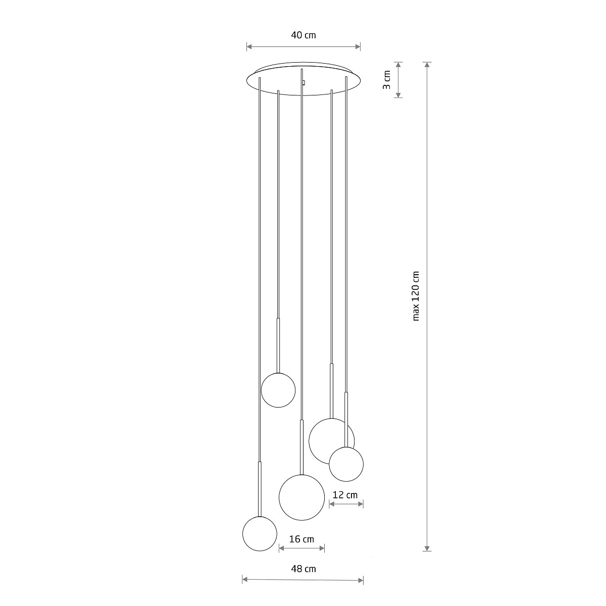 SUSPENDED LAMP KARO V Detail 2