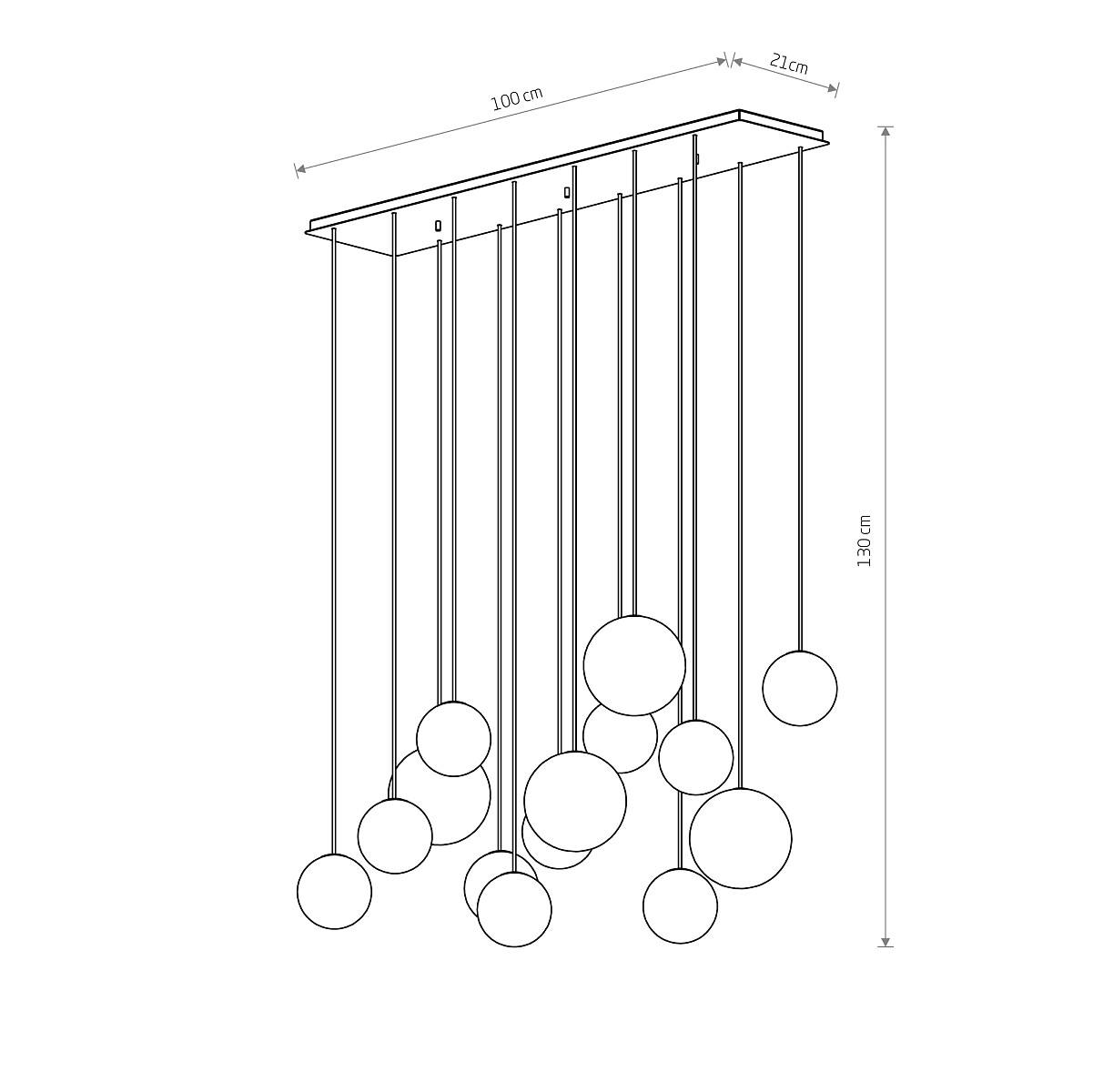 SUSPENDED LAMP SNOWBALL XIV Detail 5