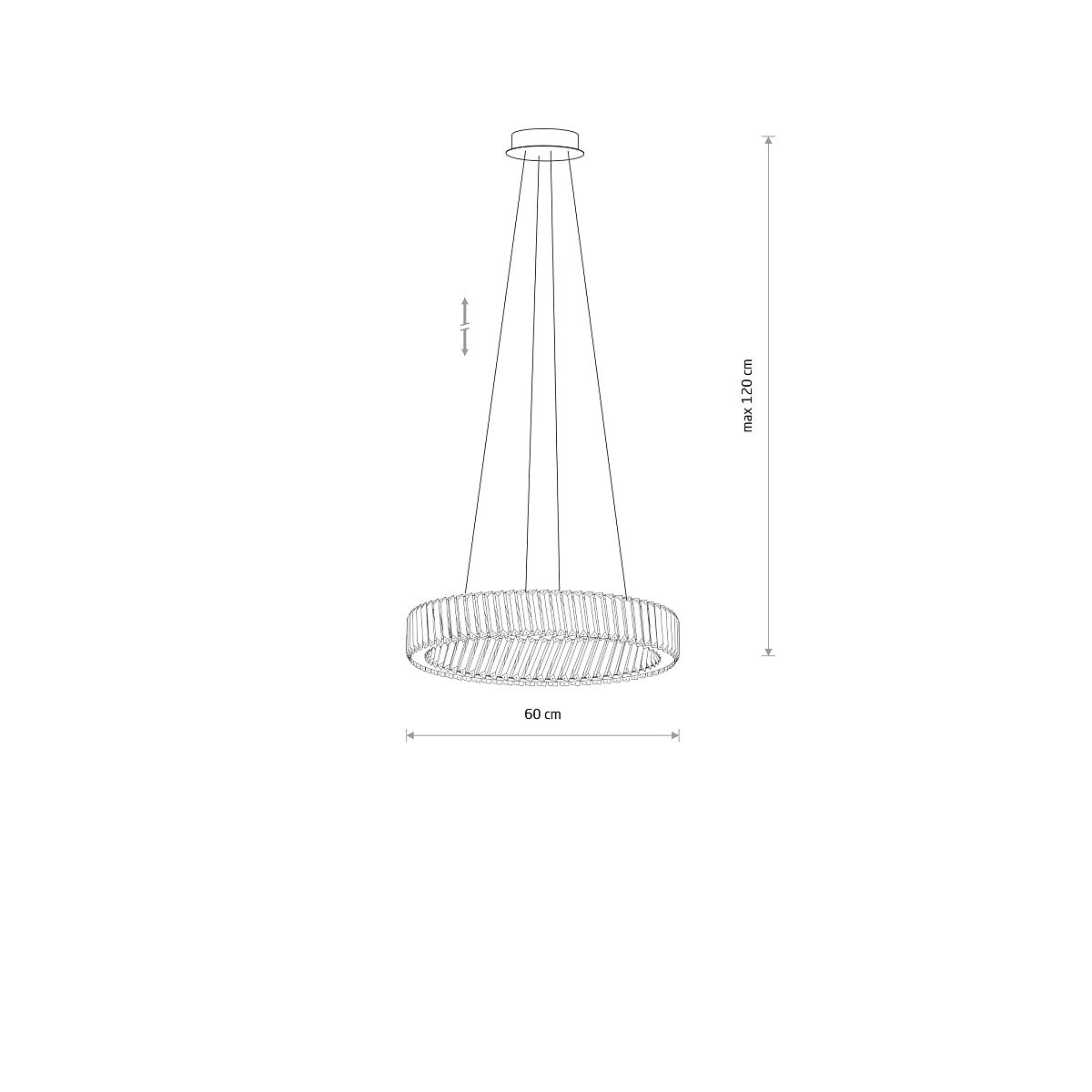 SUSPENDED LAMP LUXORA ROUND LED Lifestyle 5
