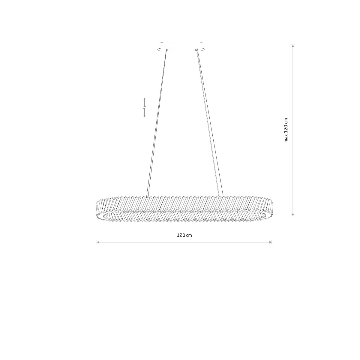 SUSPENDED LAMP LUXORA OVAL LED Lifestyle 4