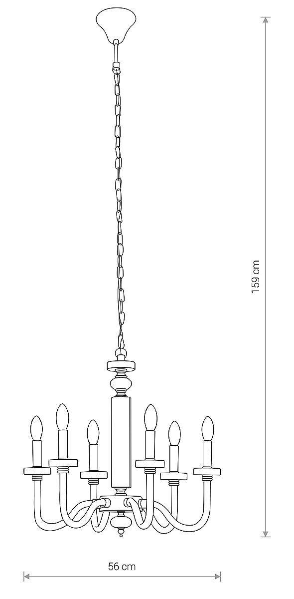 CHANDELIER HAMPTON VI Detail 5