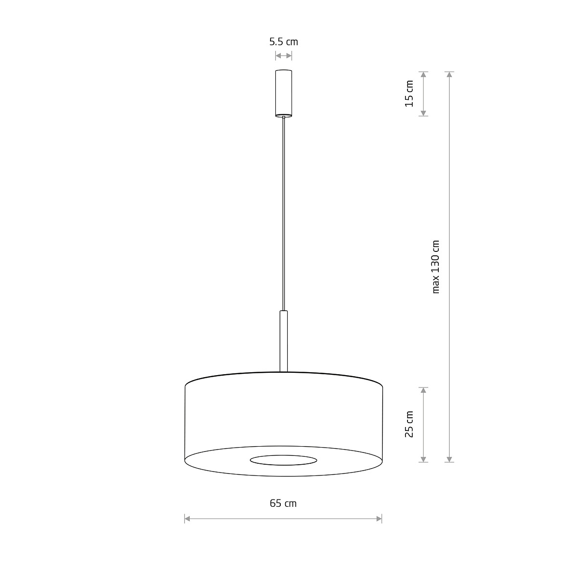 SUSPENDED LAMP AMARELA L Lifestyle 3
