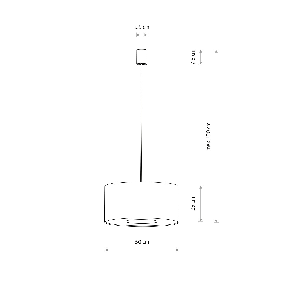 SUSPENDED LAMP LAGO M Lifestyle 6