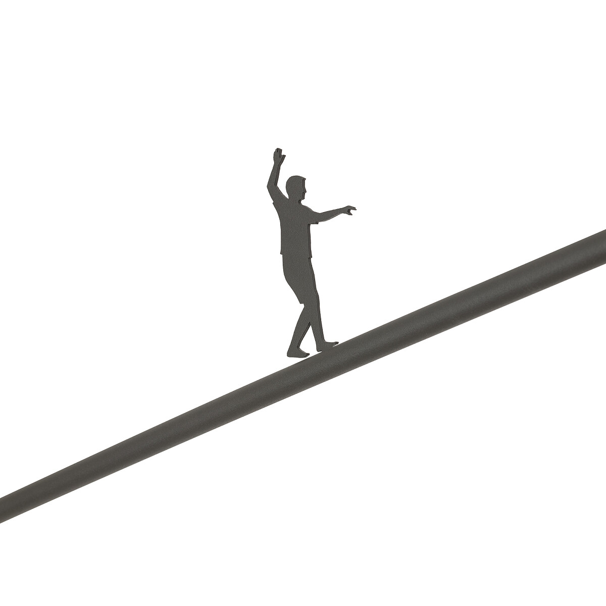 FLOOR LAMP POISE UMBRA GRAY A Lifestyle 2