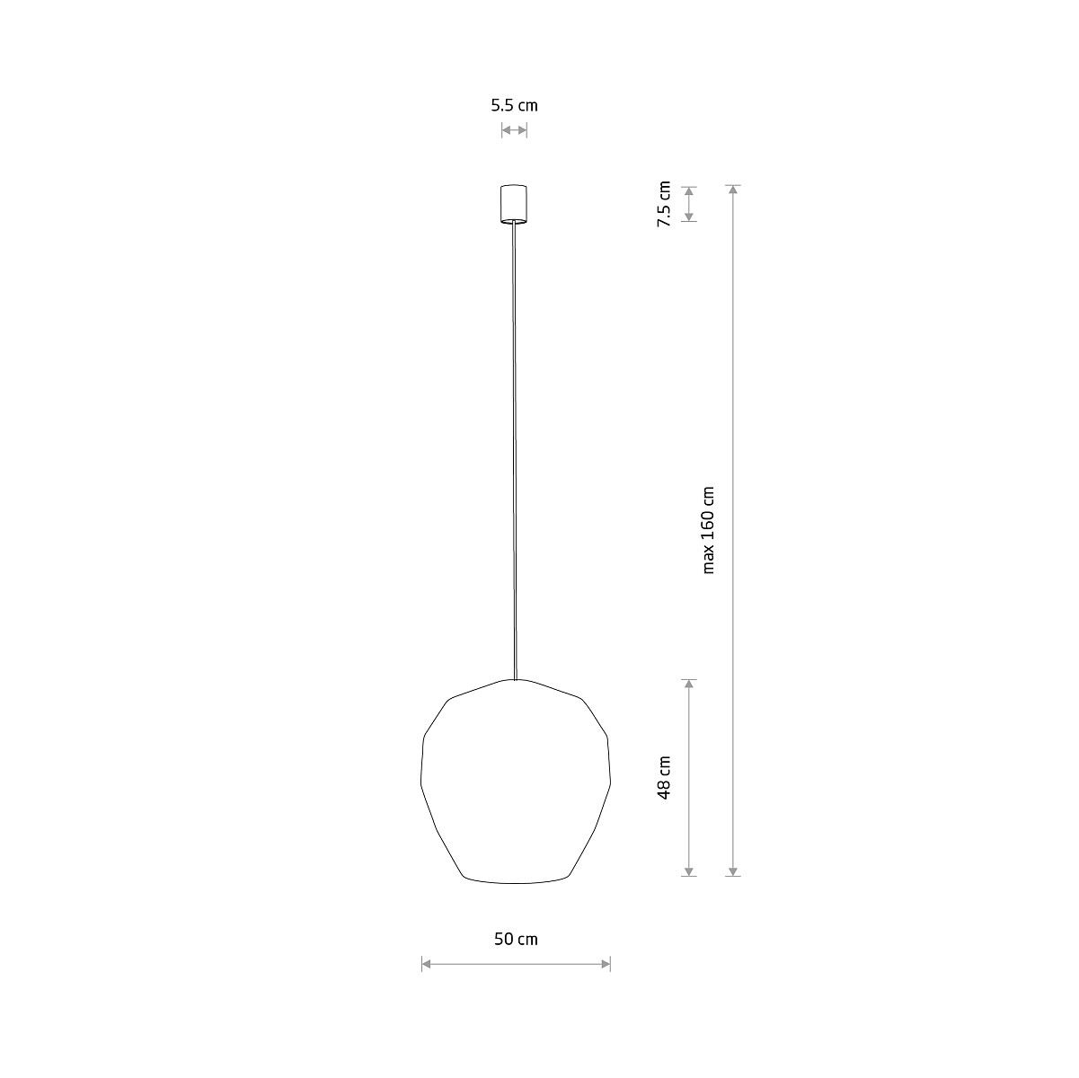 SUSPENDED LAMP HAITI M Lifestyle 4