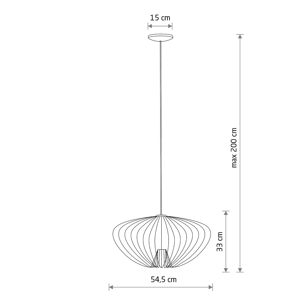 SUSPENDED LAMP PUMPKIN M Lifestyle 1