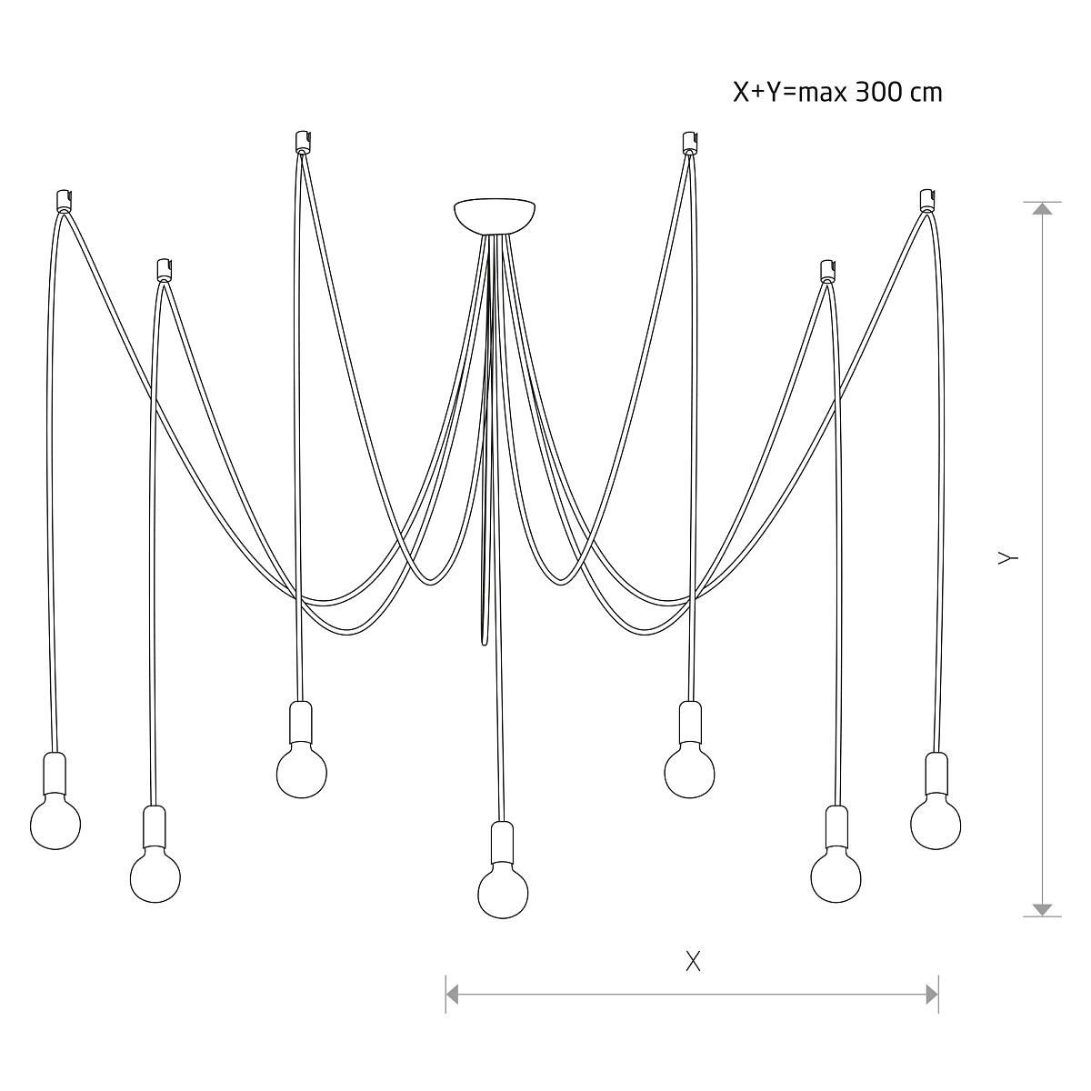 SUSPENDED LAMP SPIDER VII Detail 2