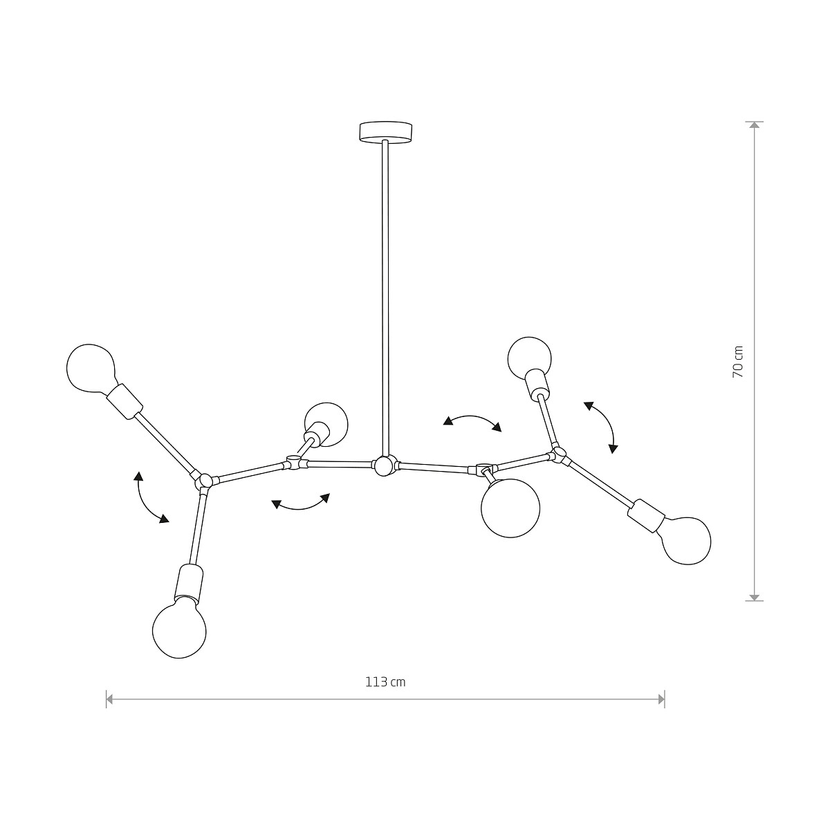 Plafonieră TWIG VI Detail 2