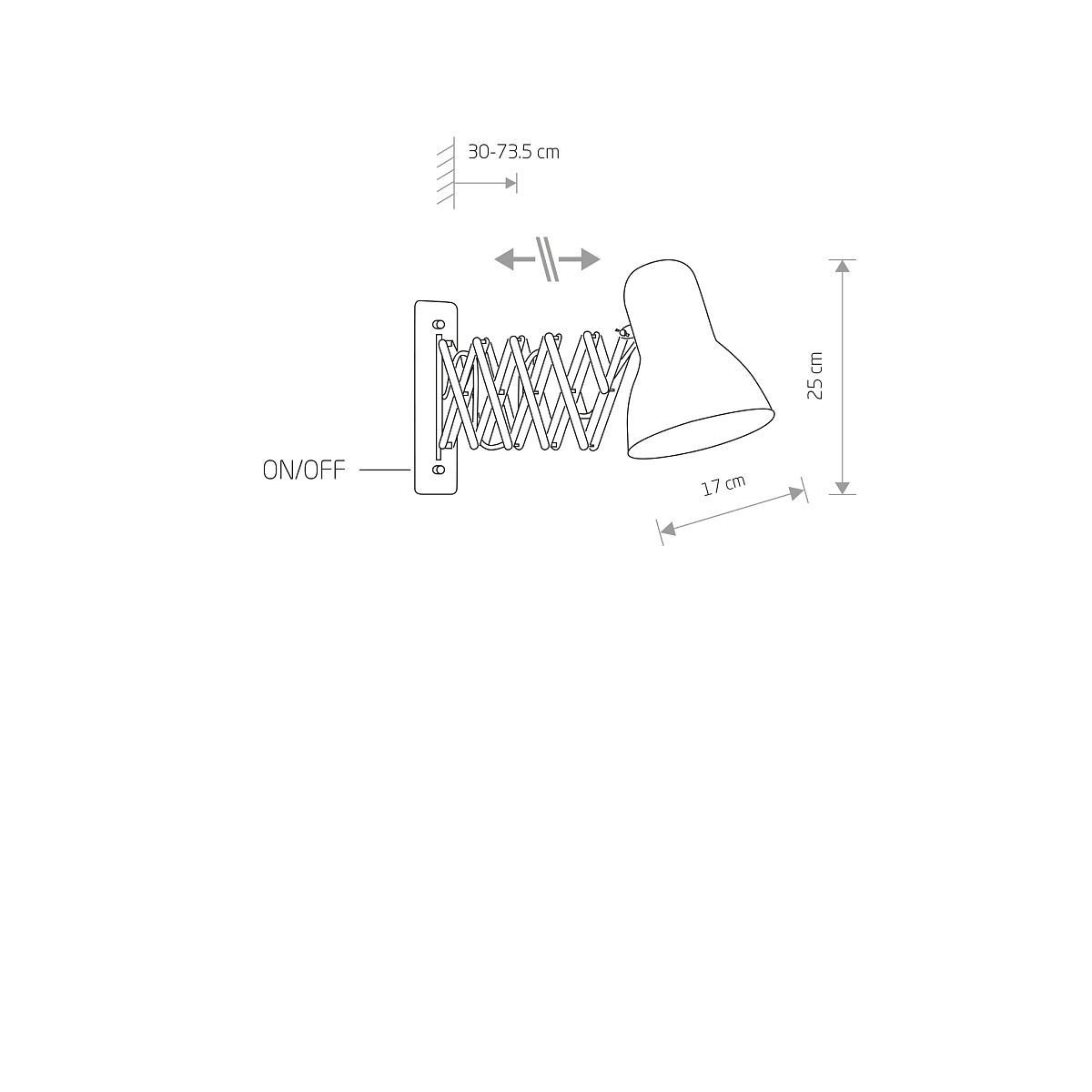 ADJUSTABLE LAMP WITH SWITCH HARMONY I Detail 2
