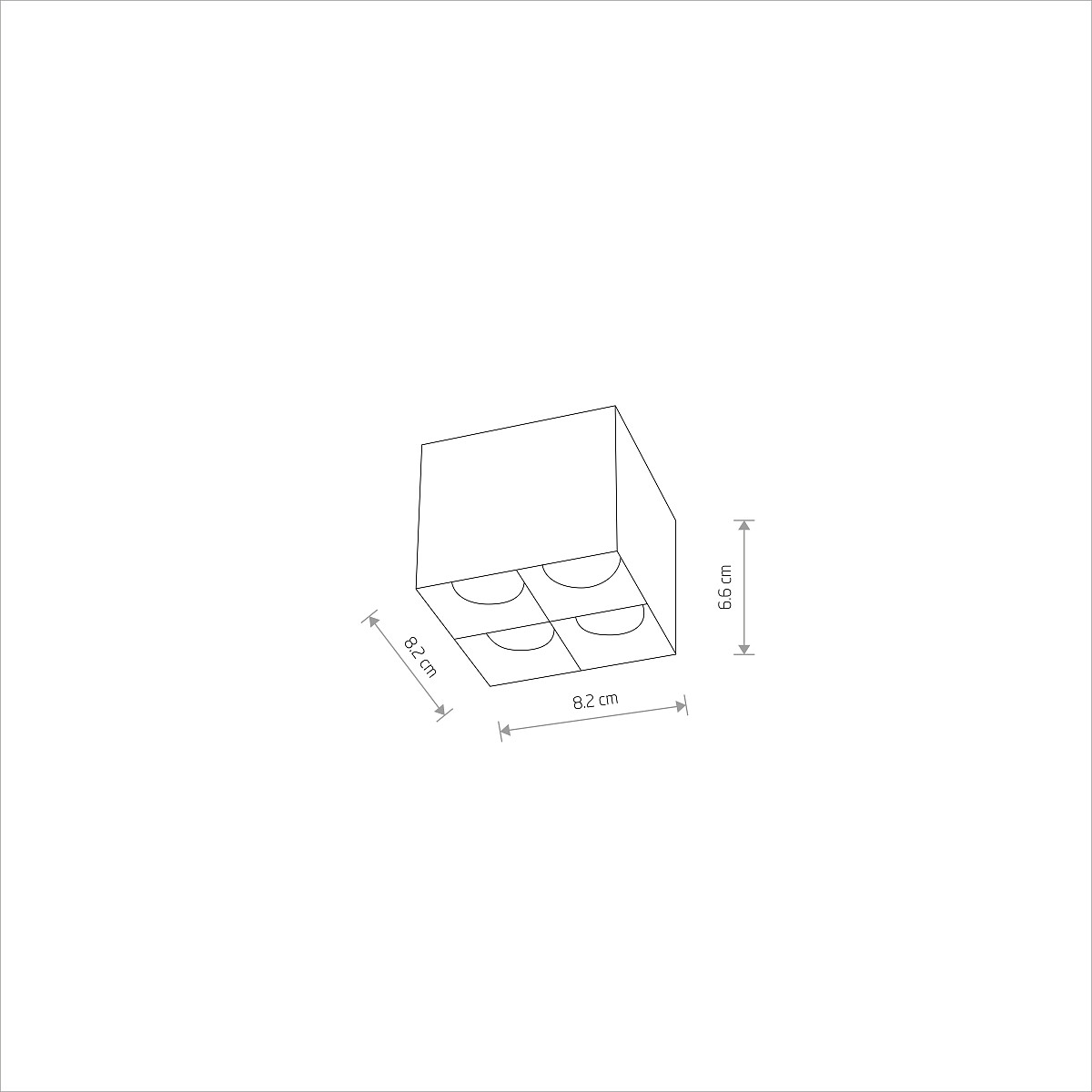 SQUARE LUMINAIRE MIDI LED Lifestyle 1