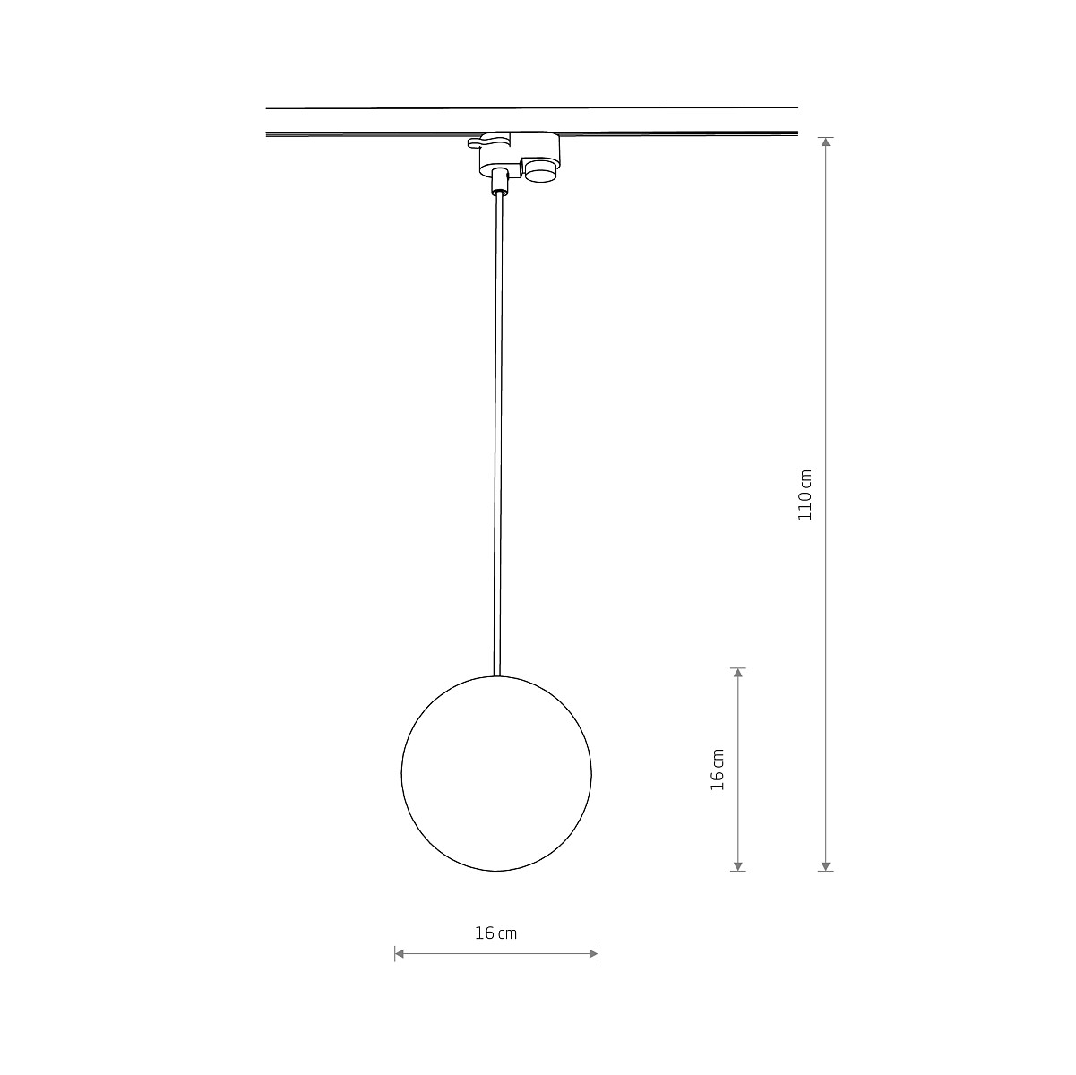 PROFILE SNOWBALL LAMP FOR 1-CIRCUIT Proiector Șină Lifestyle 2