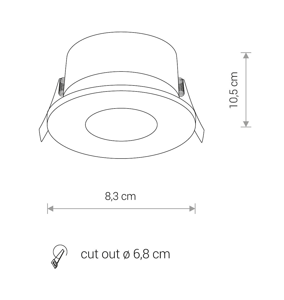 Încastrat Spot LAMP GOLF Detail 5