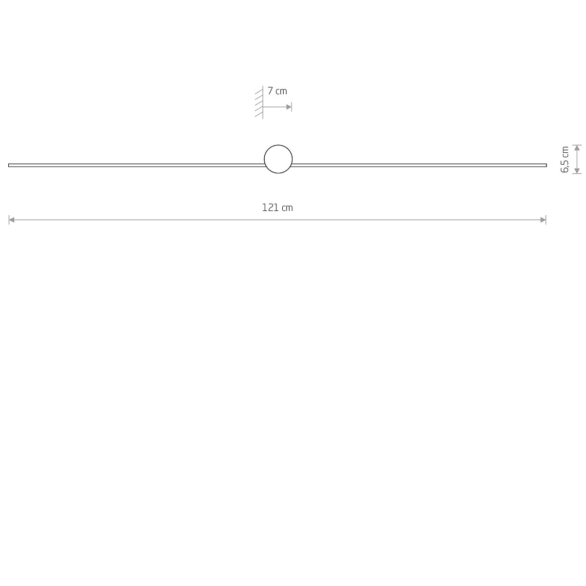Aplică de Perete PIN LED L Detail 5