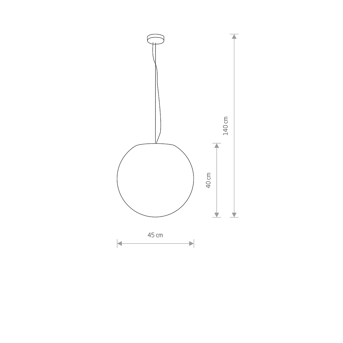 SUSPENDED LAMP CUMULUS M Detail 2