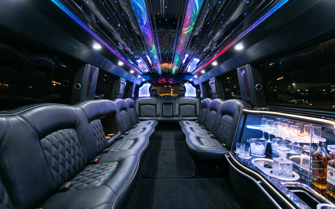 Inside the Hummer Stretch Limo