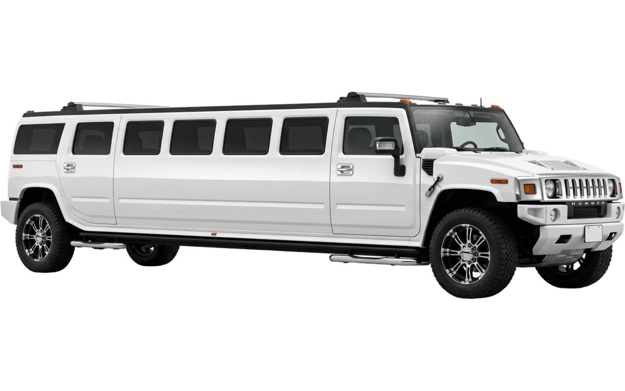 The Hummer Stretch Limo, outside