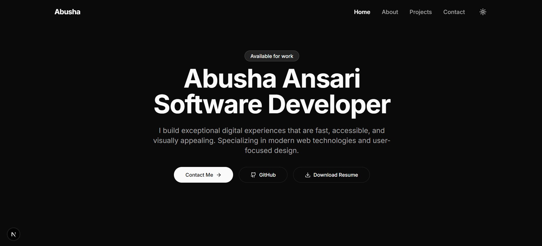 Portfolio Website