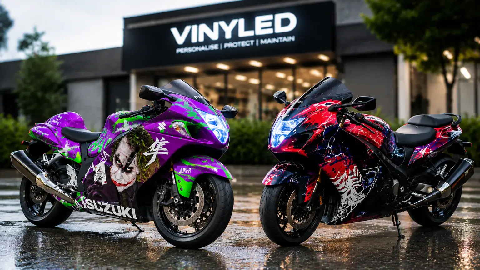 VINYLED automotive bike wrap