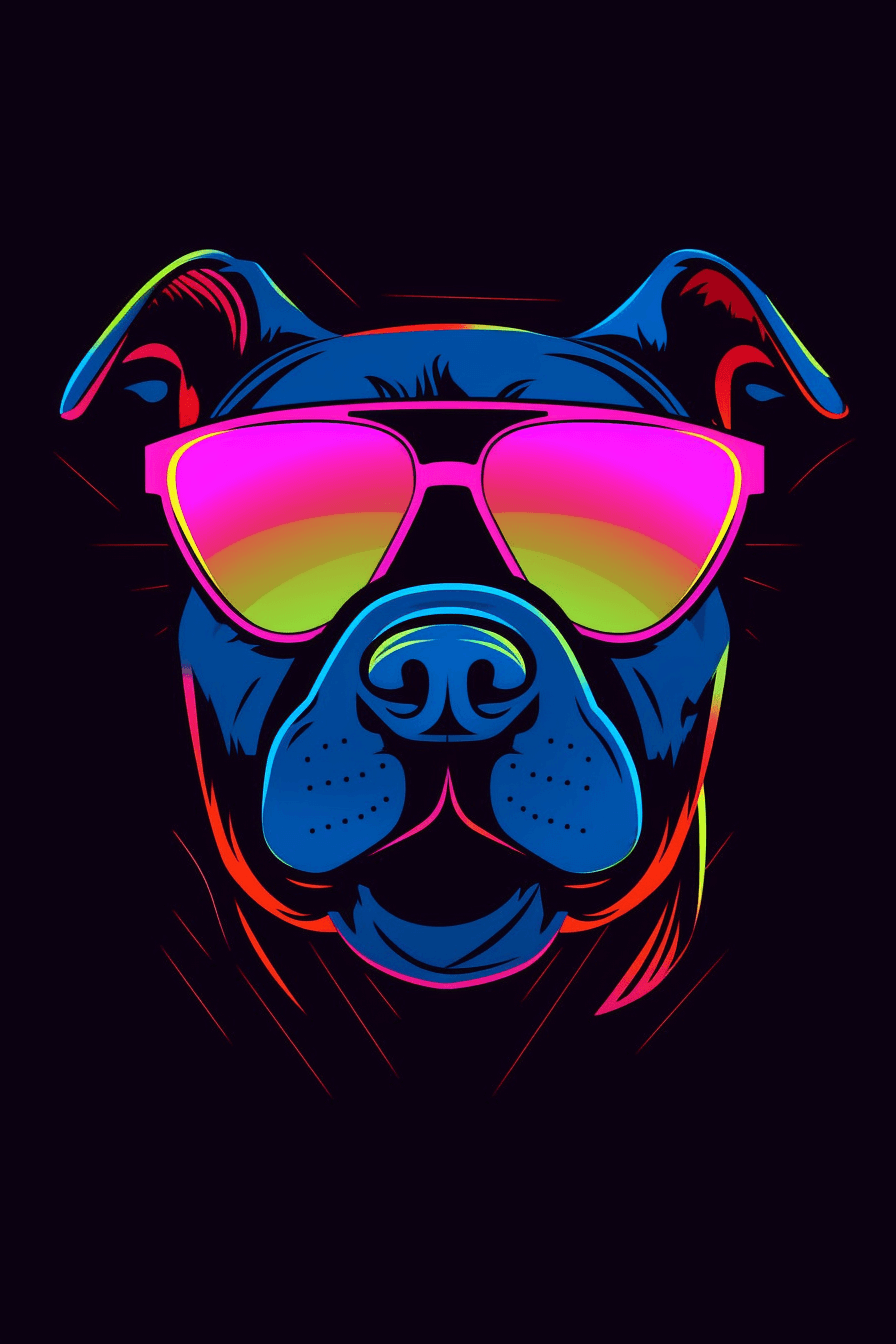 Neon American Staffordshire Terrier | UNMEART