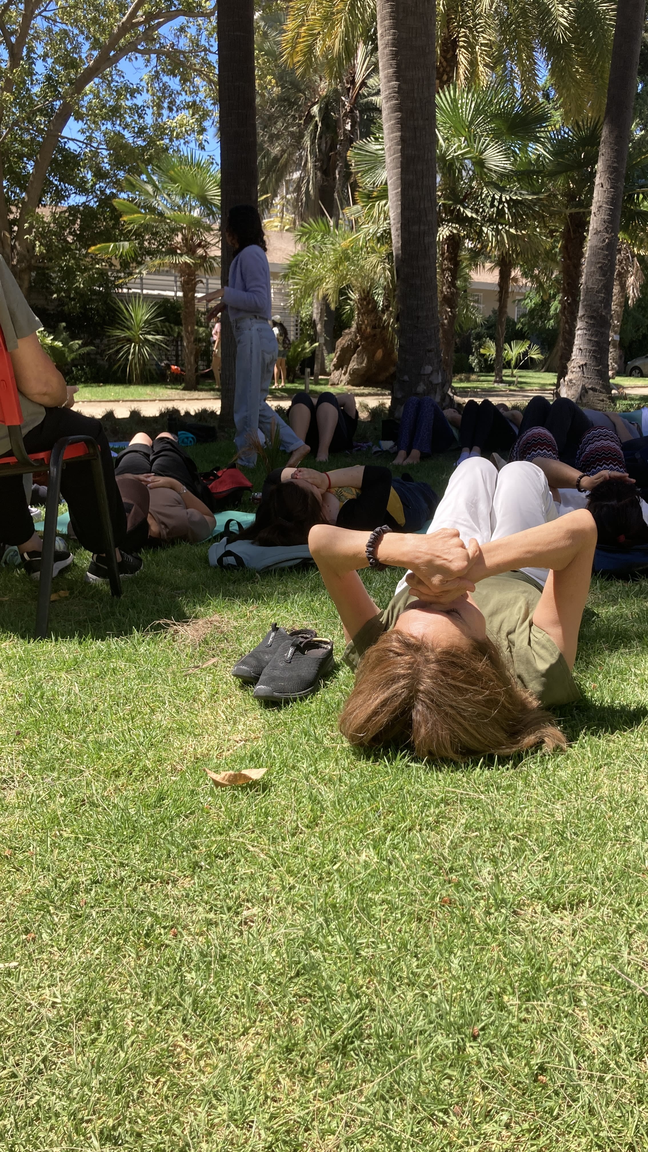 Comunidad de Vive Esencial reunida en parque de Viña del Mar