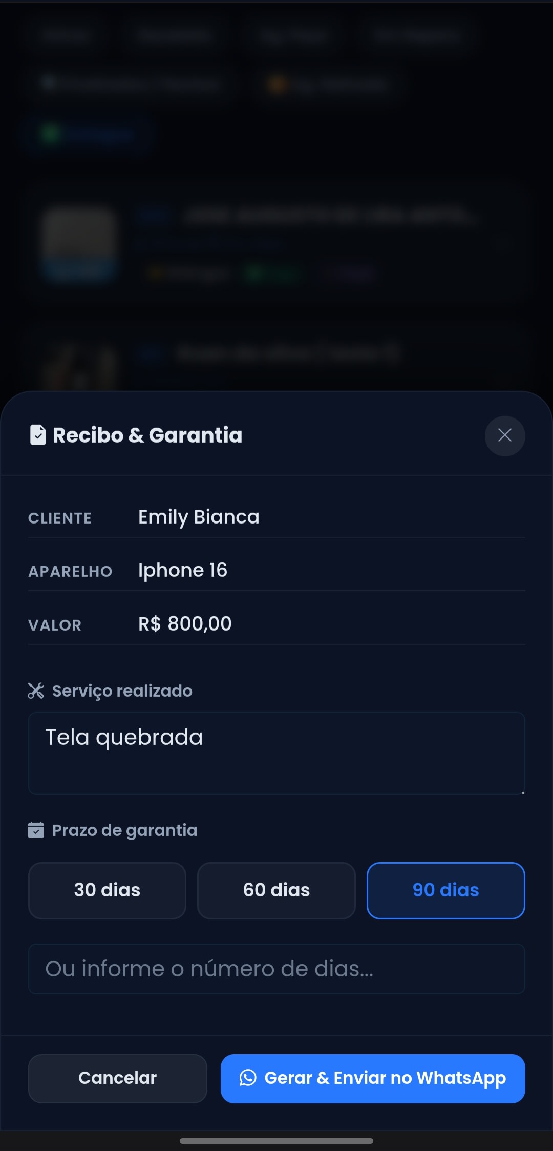 Customize seus Documentos