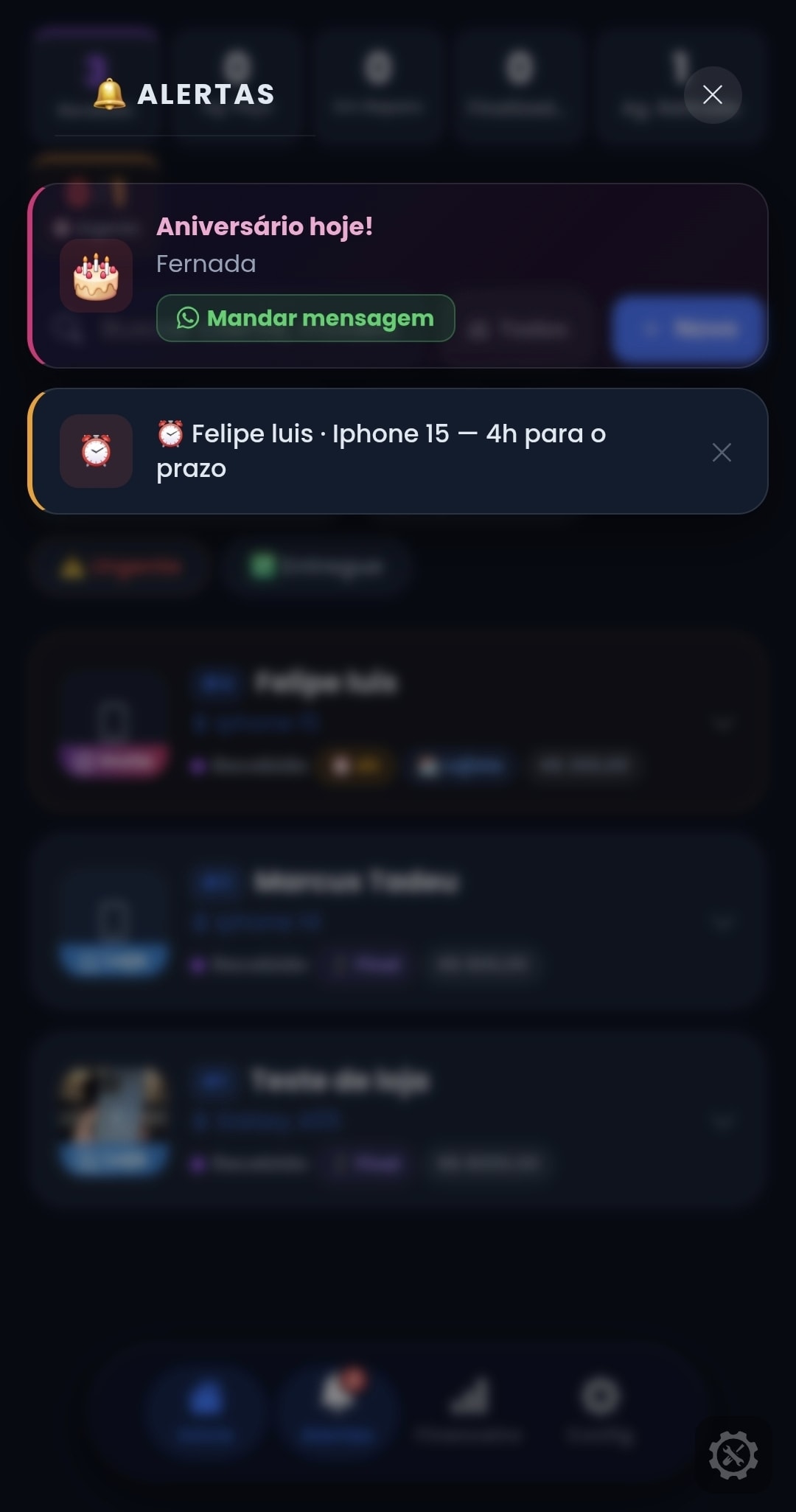 Notificações