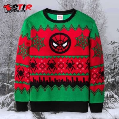 Spiderman Ugly Christmas Sweater StirTshirt