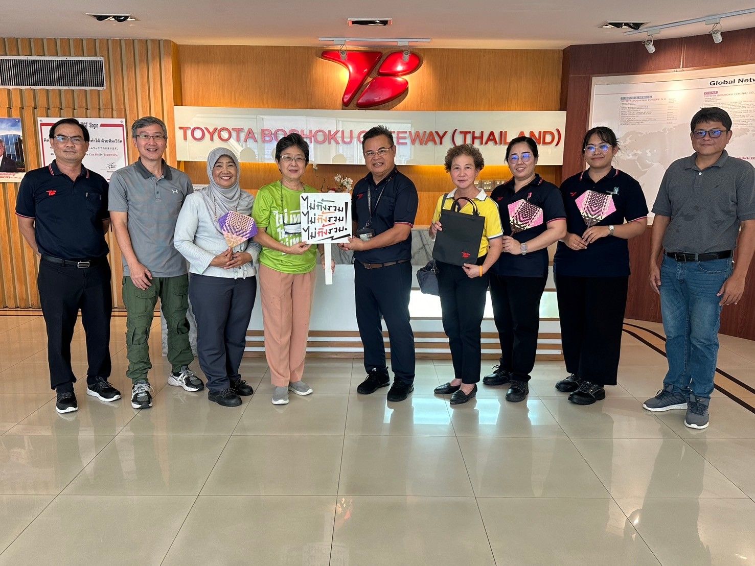 Professors from Khon Kaen University recently visited Toyota Boshoku Gateway Thailand (TBGT)