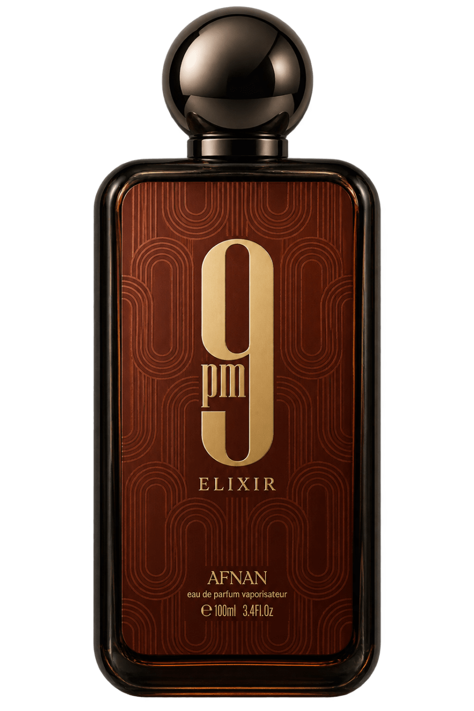 Afnan 9 PM Elixir perfume bottle