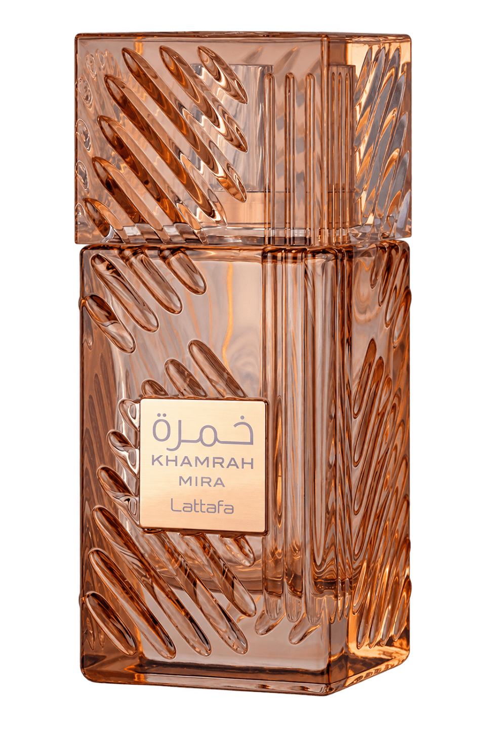 Lattafa Khamrah Mira perfume bottle