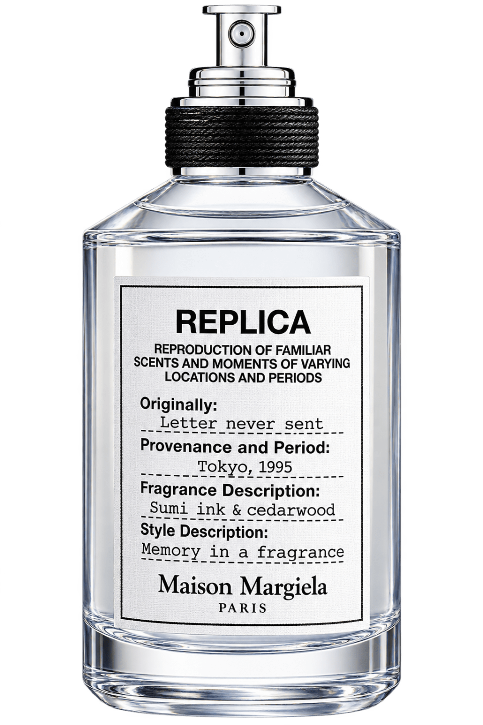 Maison Margiela Replica Letter Never Sent perfume bottle