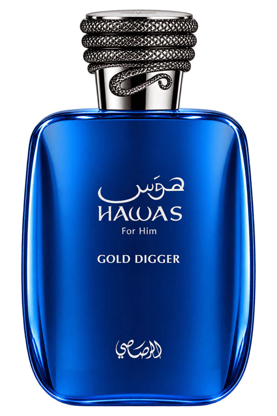Rasasi Hawas Gold Digger perfume bottle