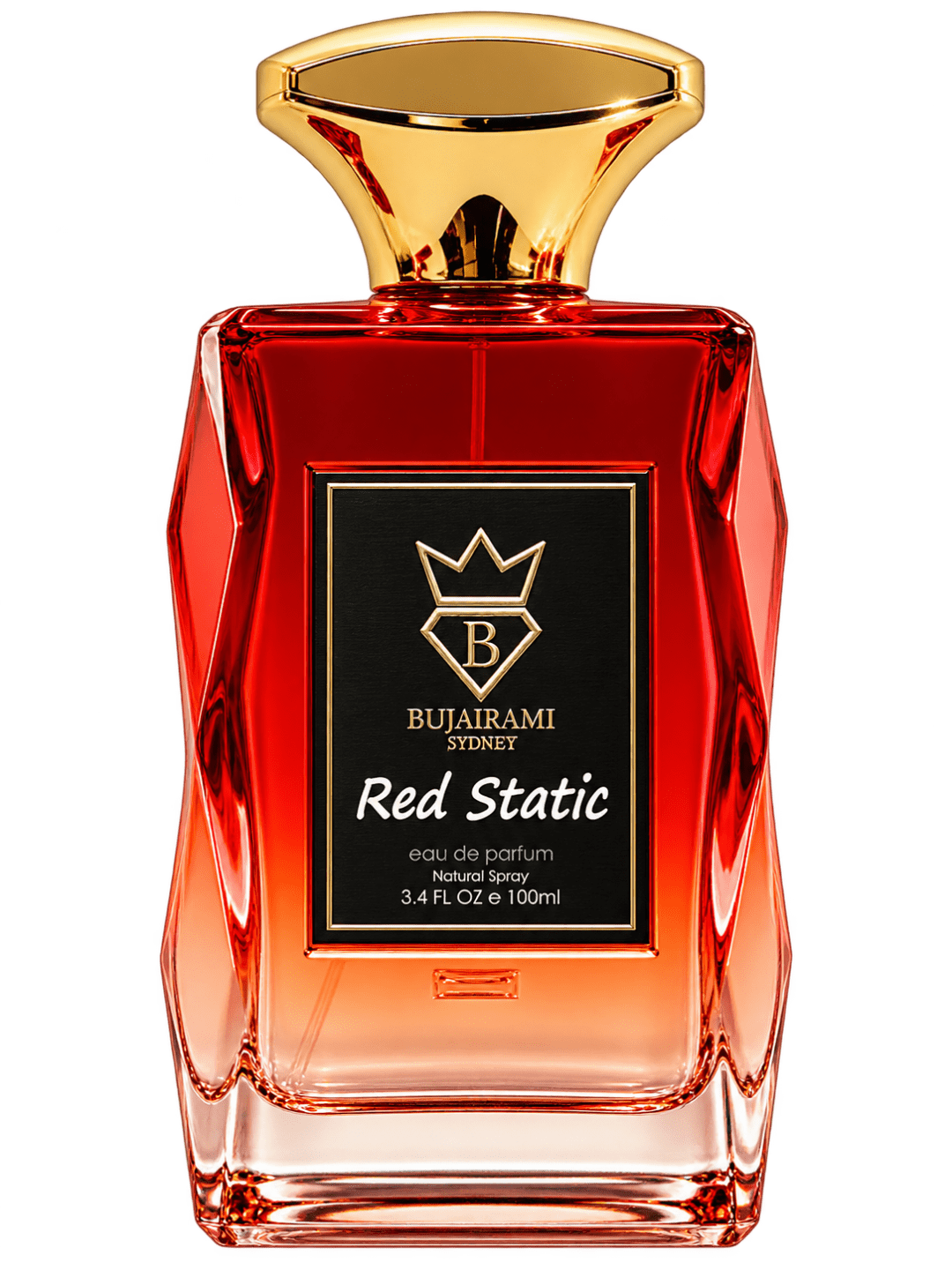 Bujairami Red Static perfume bottle