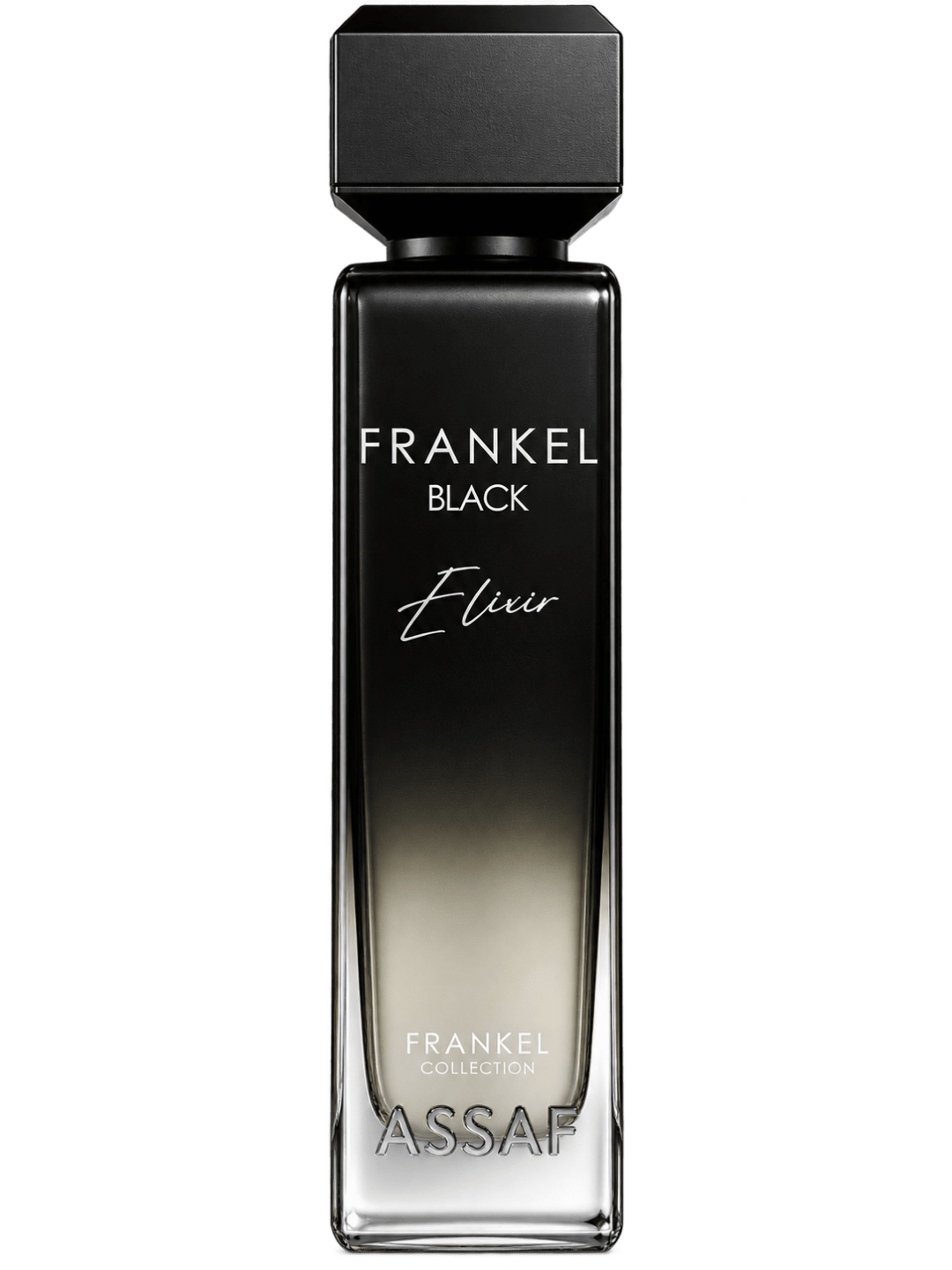 Assaf Frankel Aventus Black Elixir perfume bottle