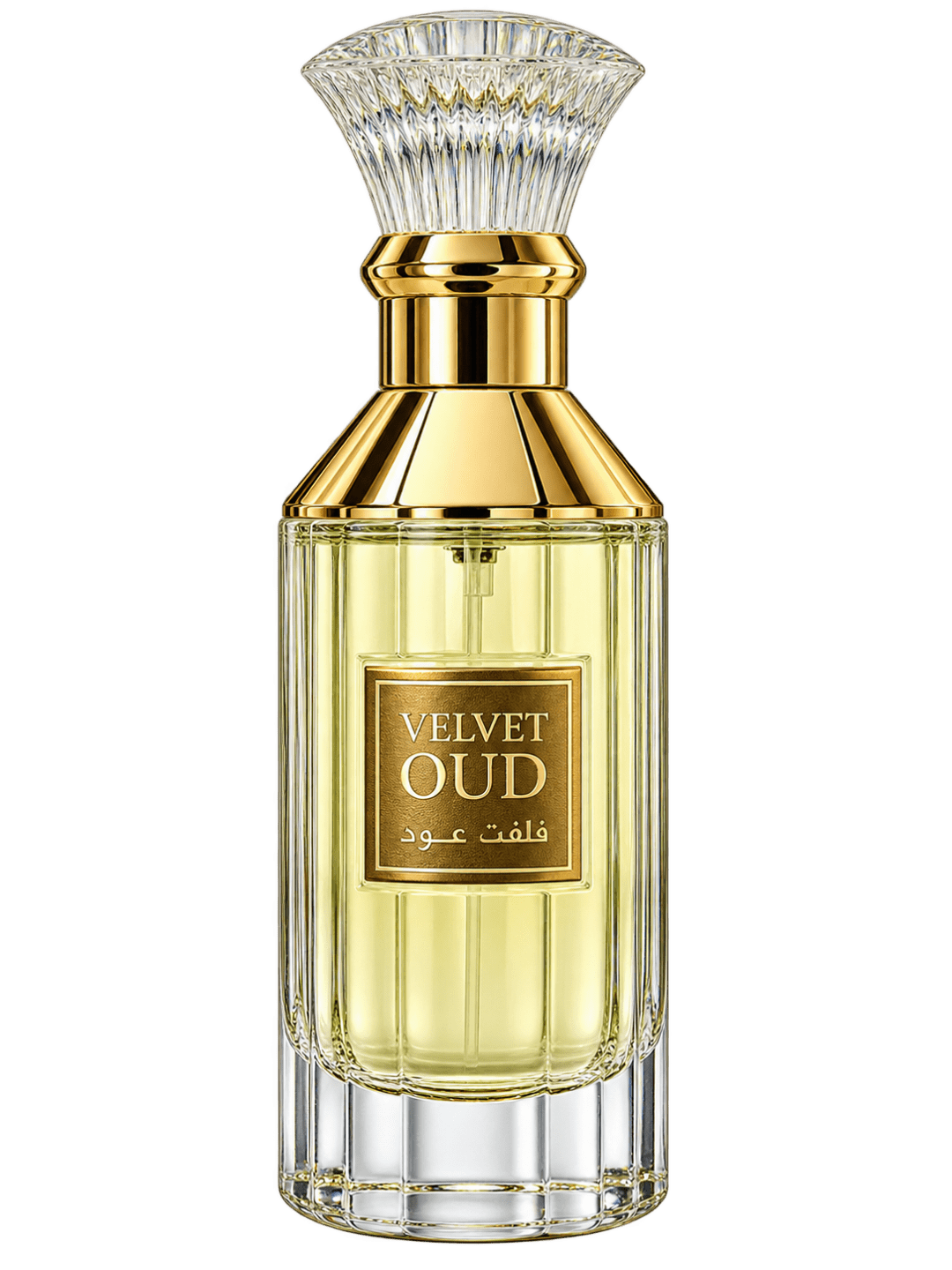 Lattafa Velvet Oud perfume bottle