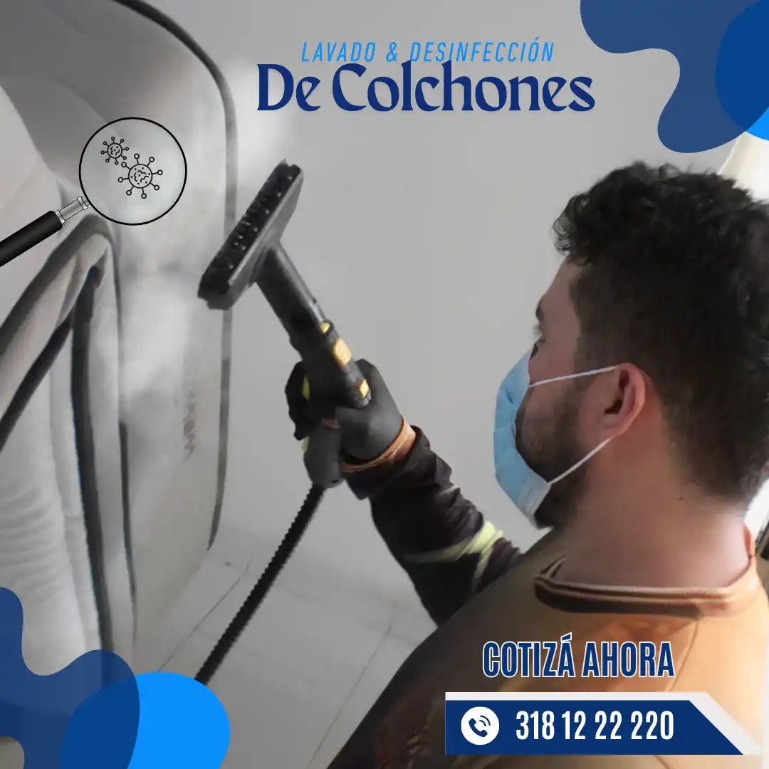 Colchón antes y después del lavado