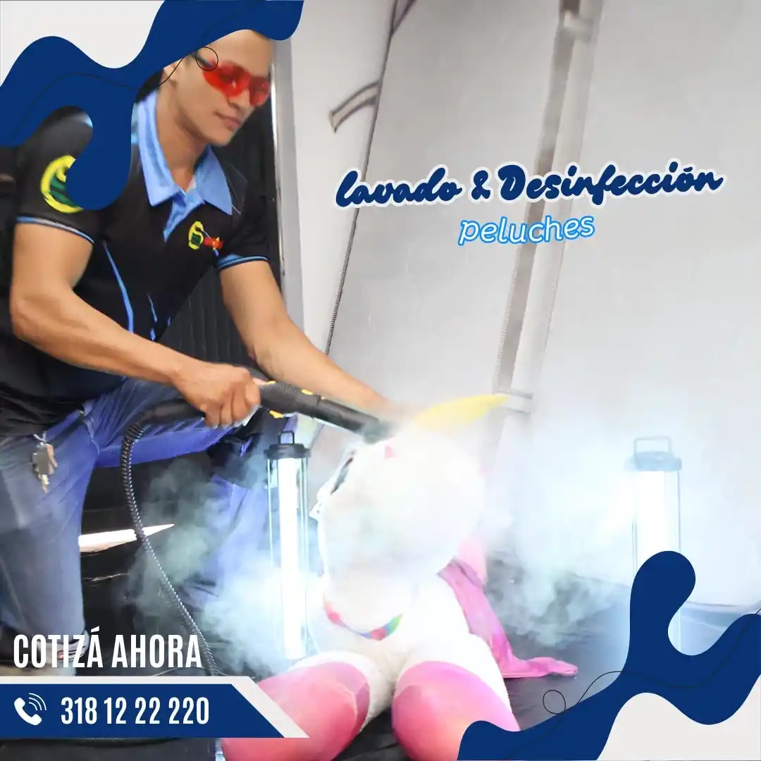 Peluche antes y después del lavado