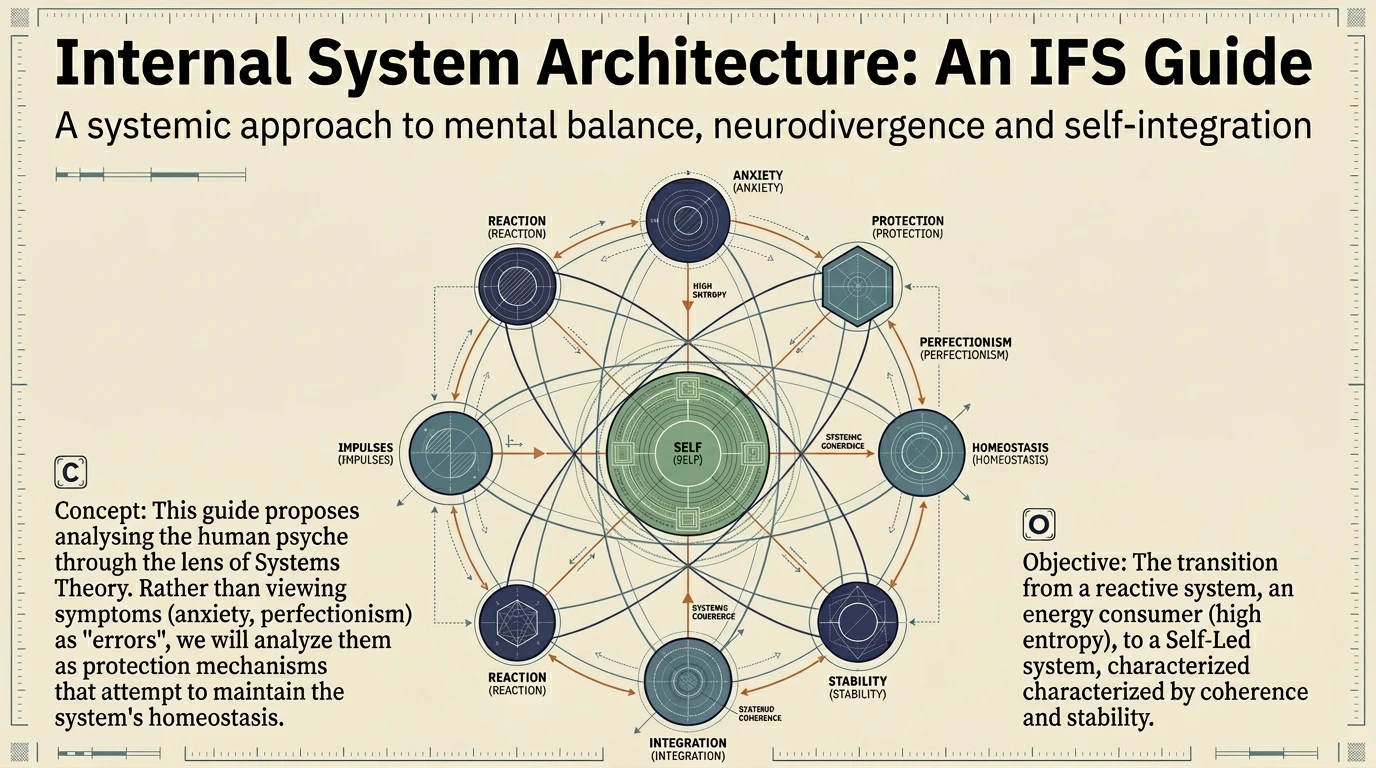 Internal System Architecture IFS - systemic approach to psychological balance, neurodivergence and self-integration