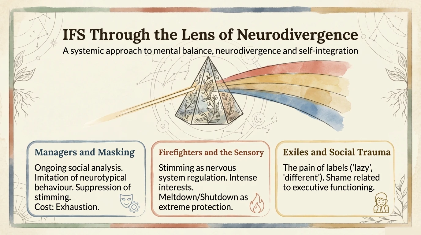 IFS through a neurodivergent lens - Managers and Masking, Firefighters and Sensory, Exiles