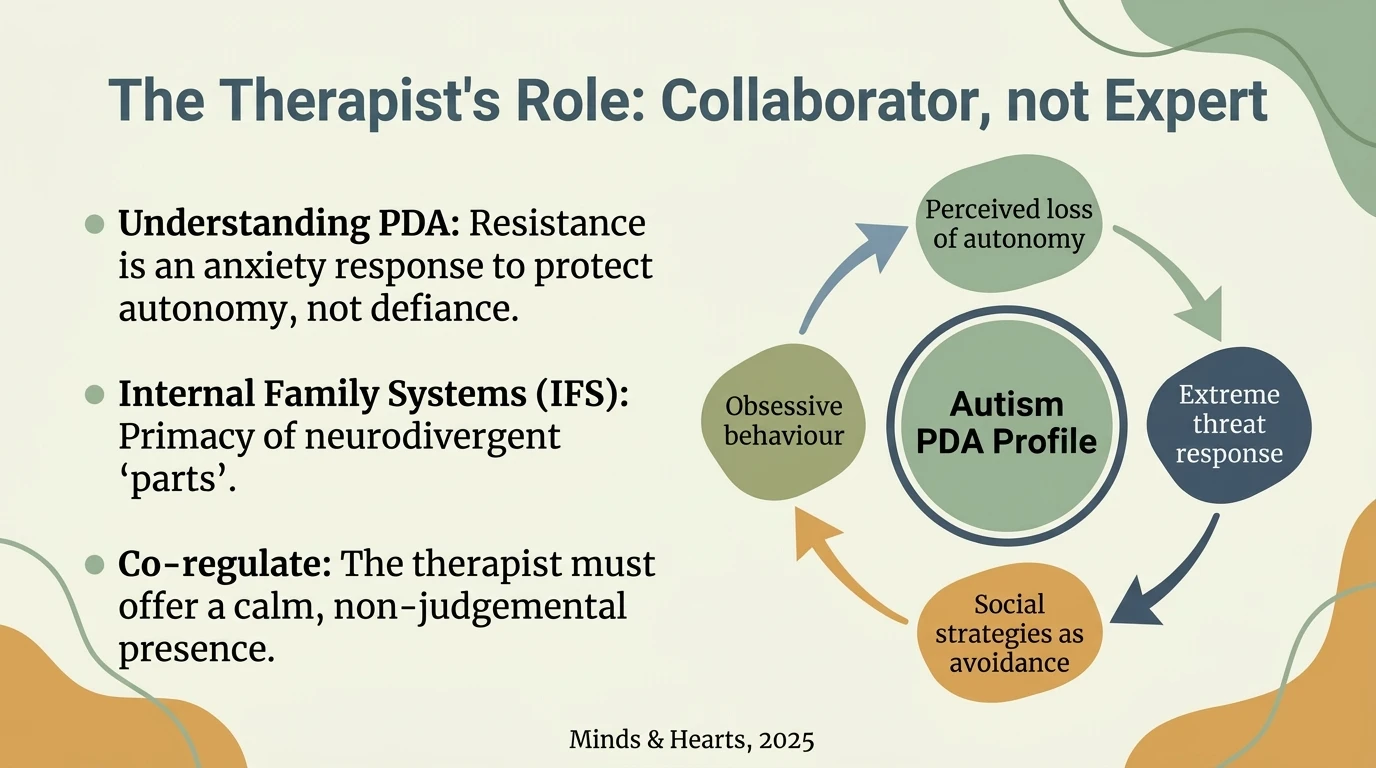 Co-regulation in a neuroaffirmative context - the therapist as collaborator not expert