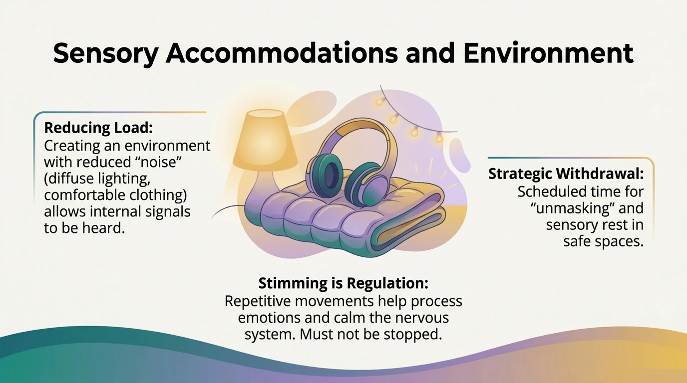 Sensory and environmental accommodations - concrete strategies for sensory control at home and work
