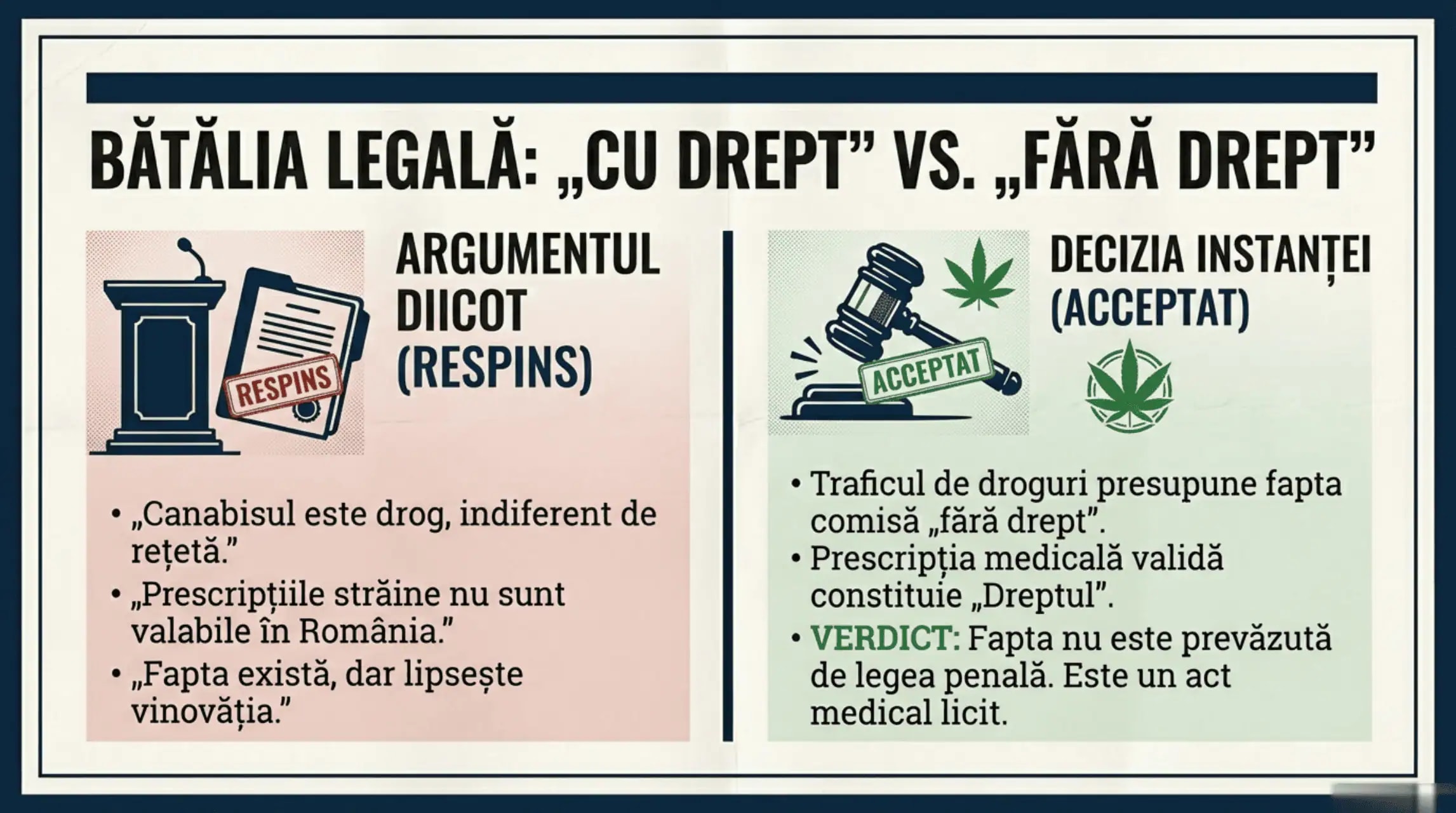 Batalia Legala: Cu Drept vs Fara Drept
