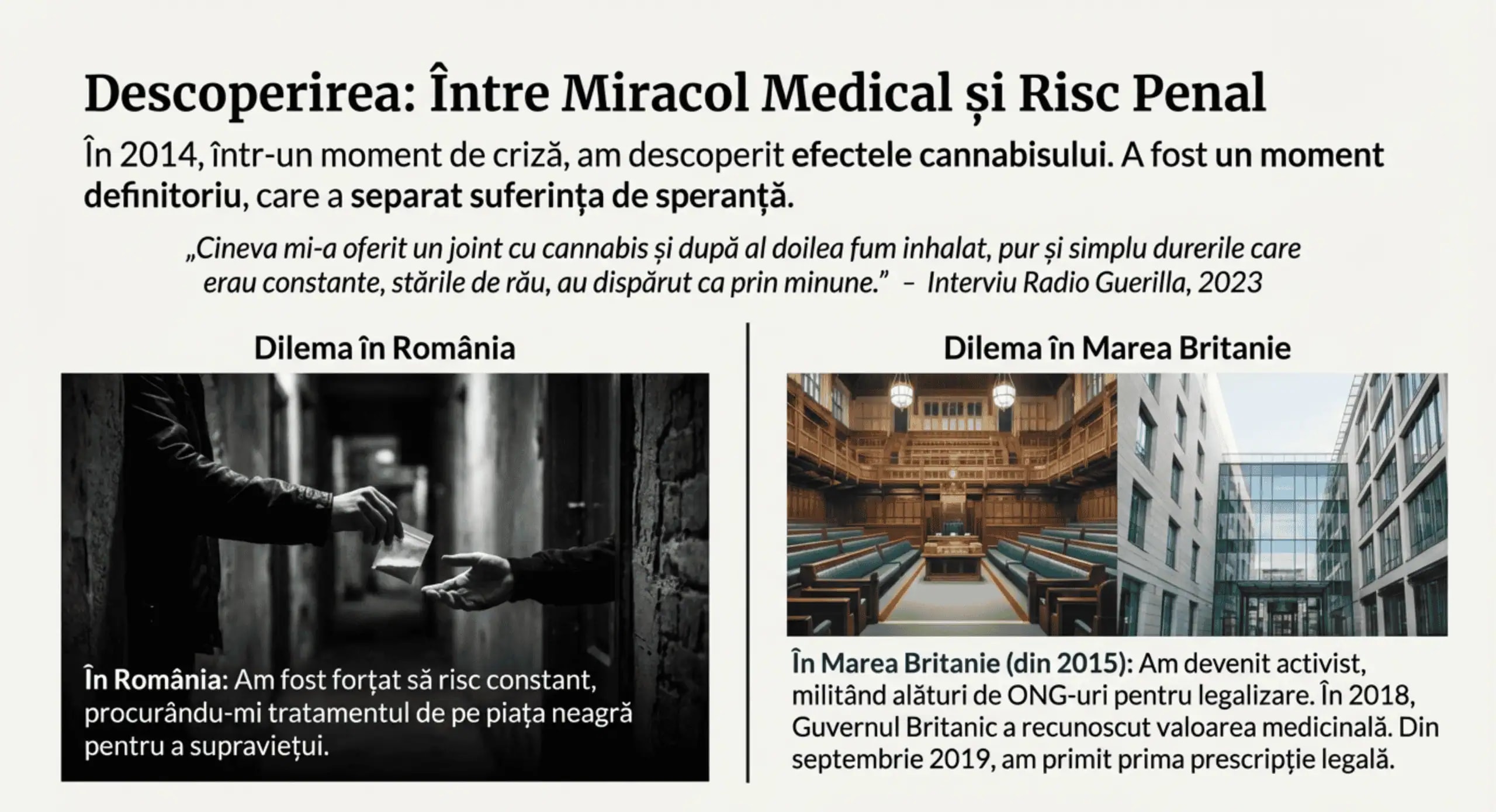 Descoperirea: Între Miracol Medical și Risc Penal — România vs UK