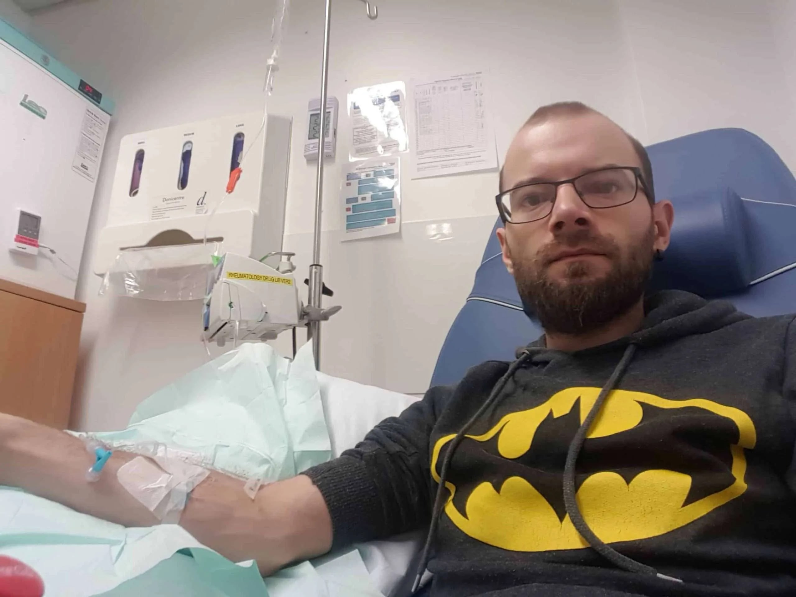 First Infliximab infusion, 23 November 2017