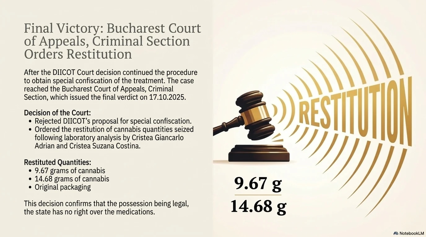 Justice ordered the return of wrongfully seized medication