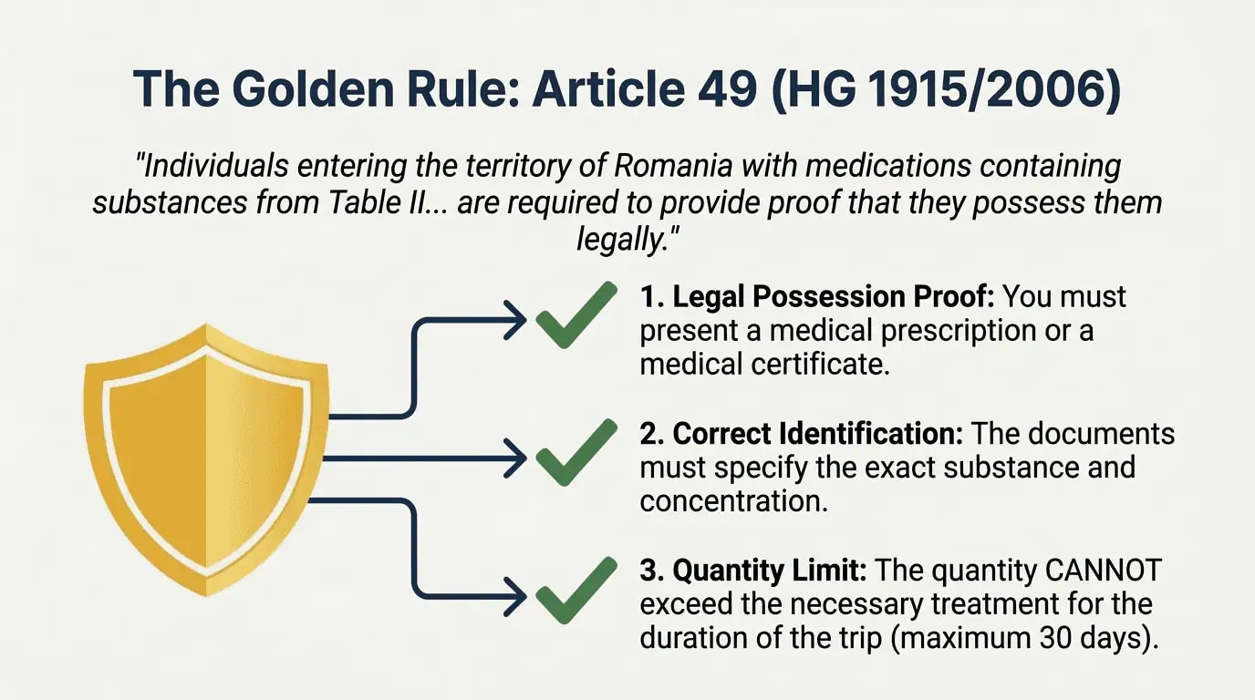 The golden rule: Article 49 (GD 1915/2006)