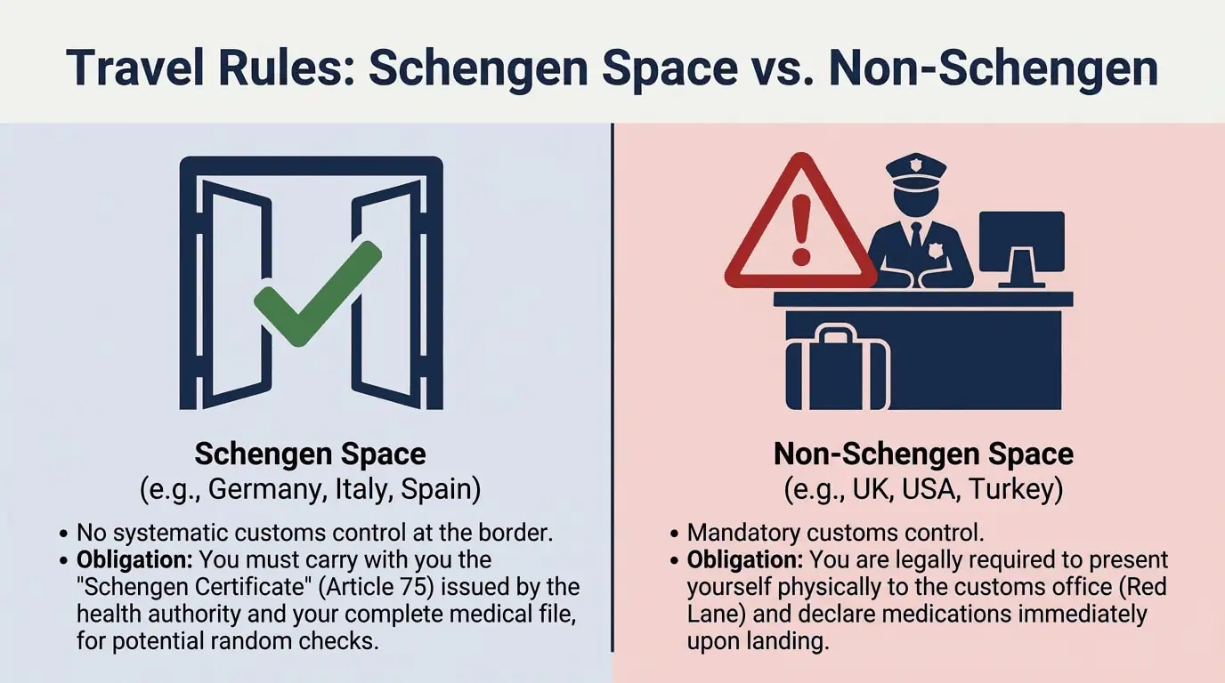 Travel rules: Schengen vs Non-Schengen area